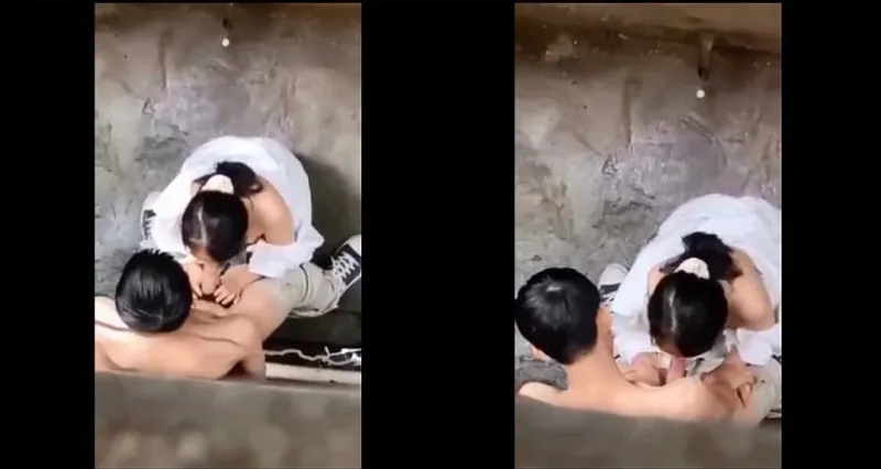 Quay lén em nữ học sinh bj cho nhân tình trong hẻm